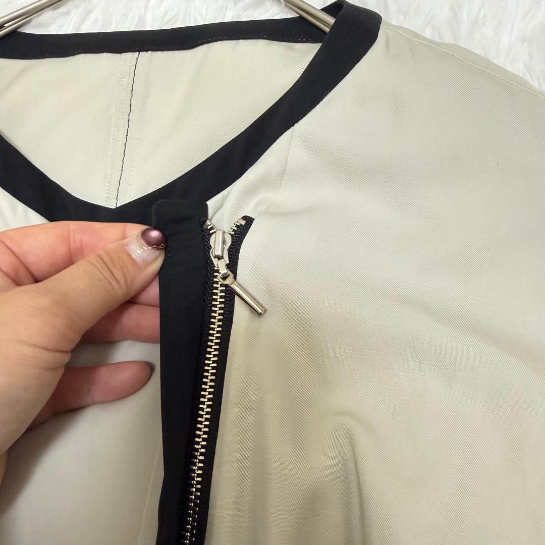 ピンキーアンドダイアン　バイカラー　ワンピース　ベルト　ウエストタック