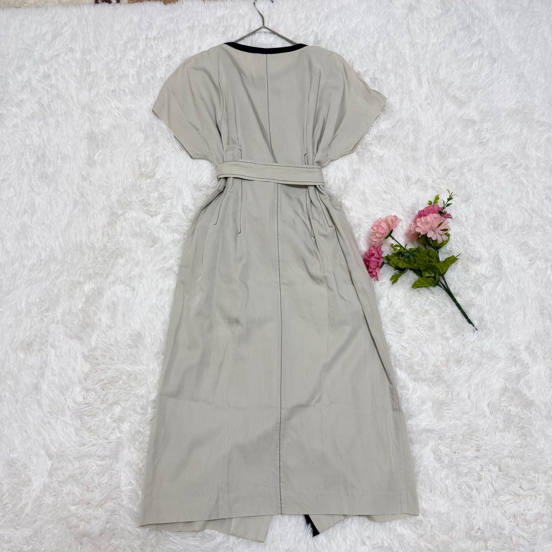 ピンキーアンドダイアン　バイカラー　ワンピース　ベルト　ウエストタック