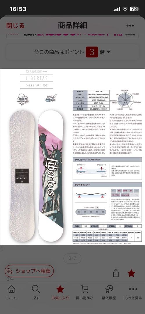 TORQREトルクレックスLIBERTAS147 FLUXDS 24-25セット