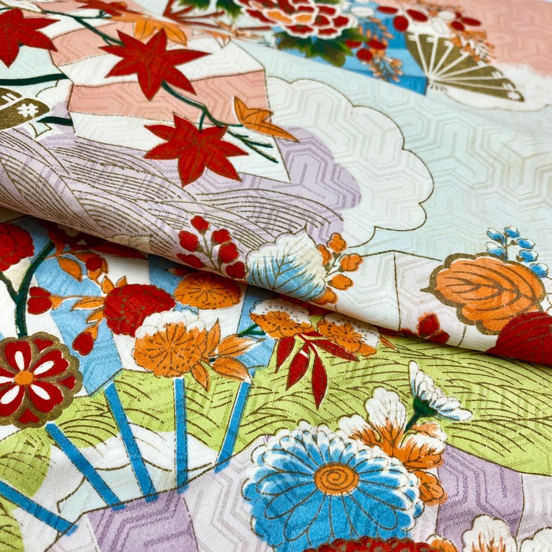 507agu75◎七五三 三歳 女の子 アンティーク着物のみ◎