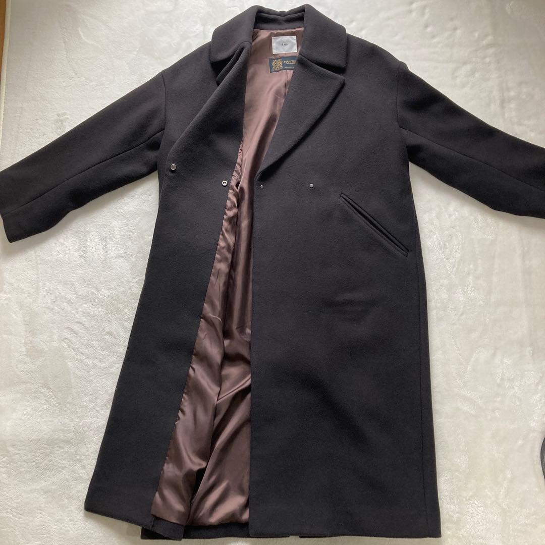 【IENA（イエナ）】36 MANTECO チェスターコートブラウン ウール