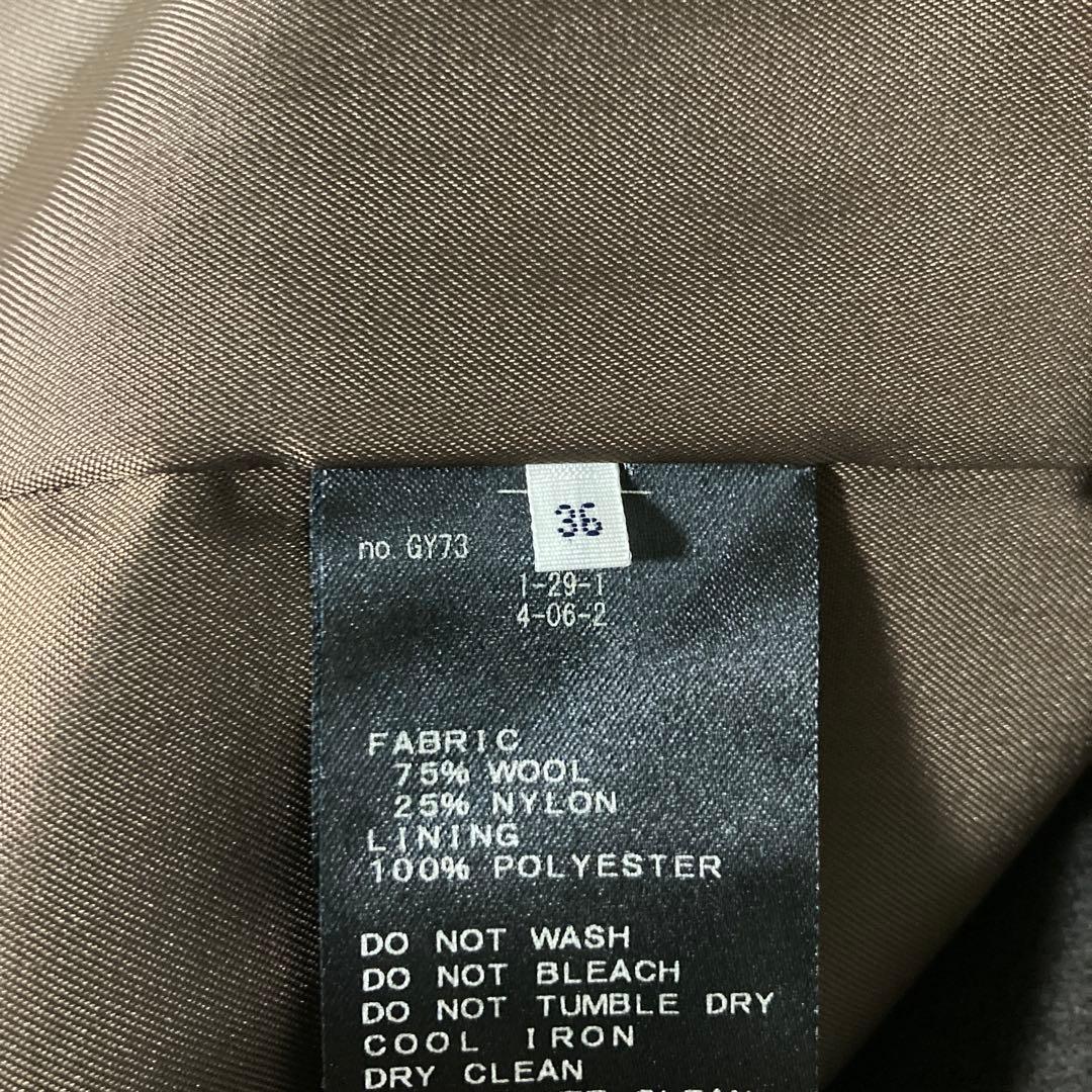 【IENA（イエナ）】36 MANTECO チェスターコートブラウン ウール