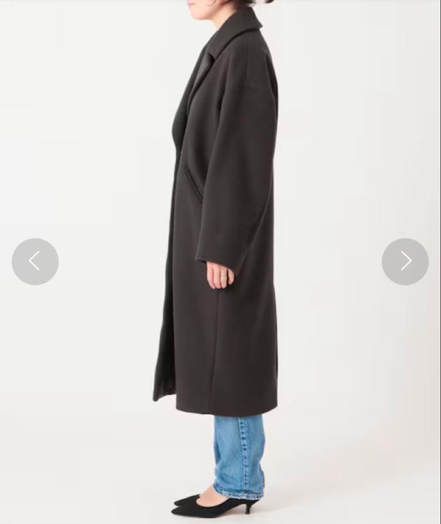 【IENA（イエナ）】36 MANTECO チェスターコートブラウン ウール