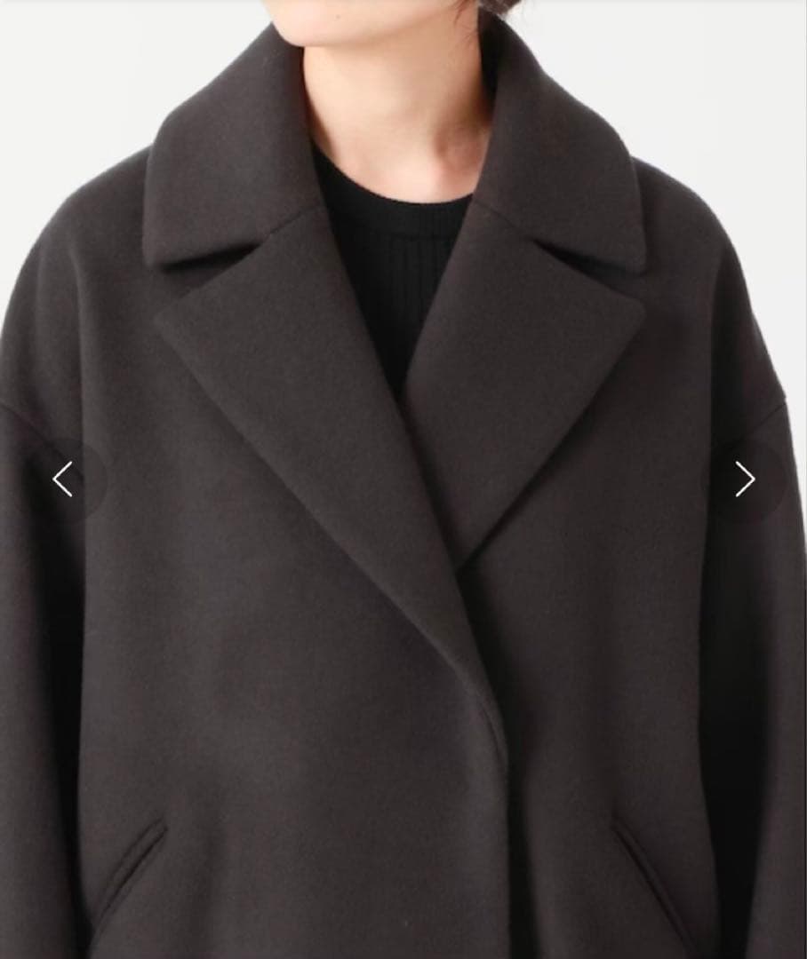 【IENA（イエナ）】36 MANTECO チェスターコートブラウン ウール