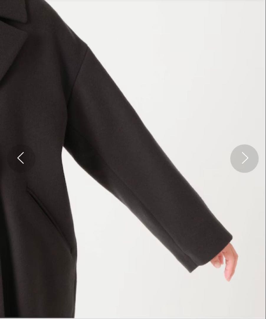 【IENA（イエナ）】36 MANTECO チェスターコートブラウン ウール