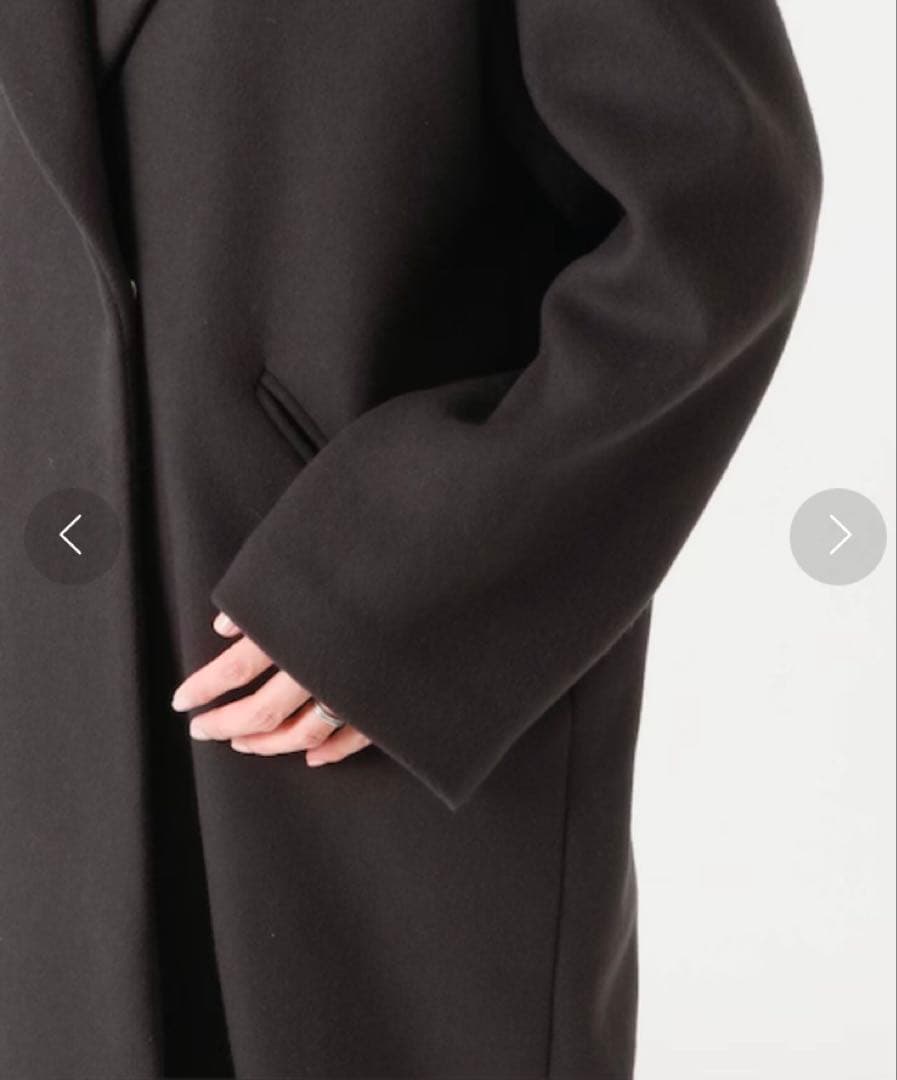 【IENA（イエナ）】36 MANTECO チェスターコートブラウン ウール