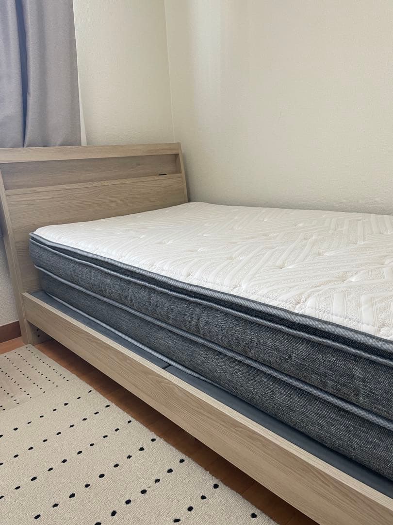 [定価約15万円] シングル　シモンズベッドフレーム＋ニトリNスリープマットレス