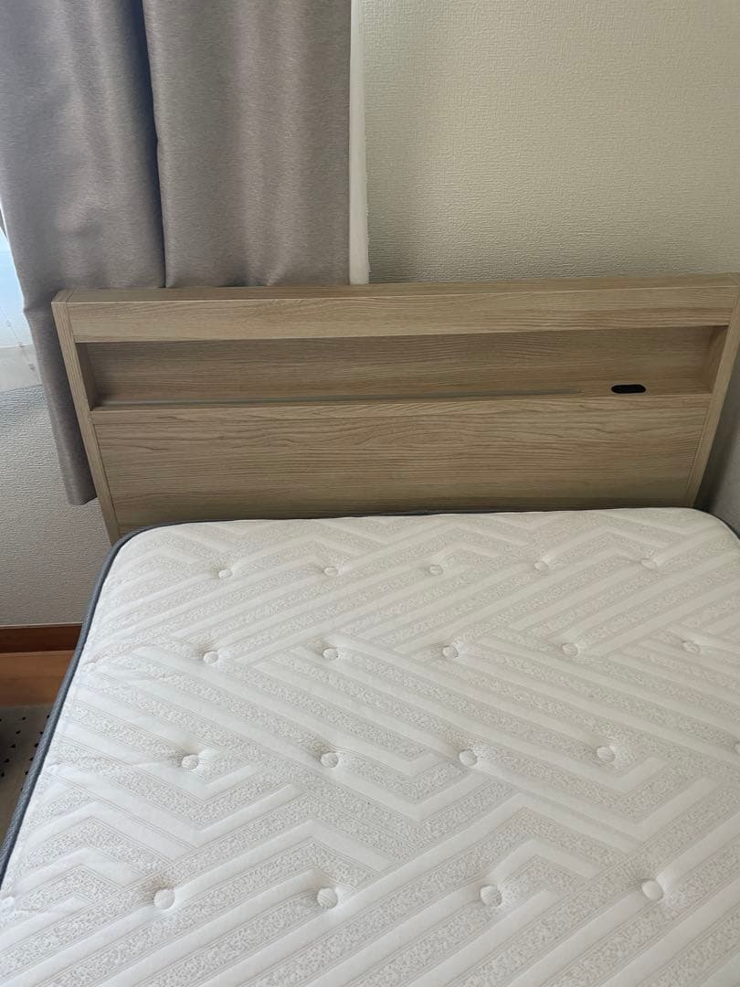 [定価約15万円] シングル　シモンズベッドフレーム＋ニトリNスリープマットレス