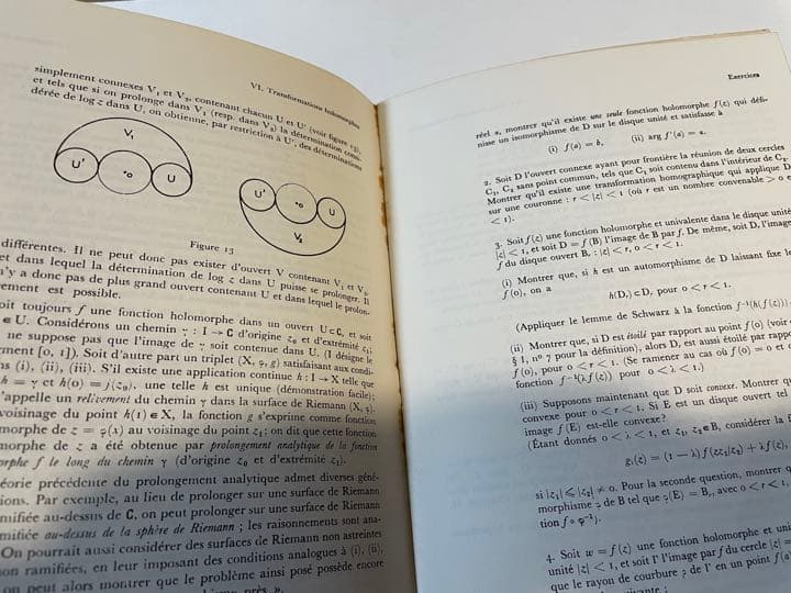 Henri Cartanの「一変数解析関数の基本理論」フランス語版