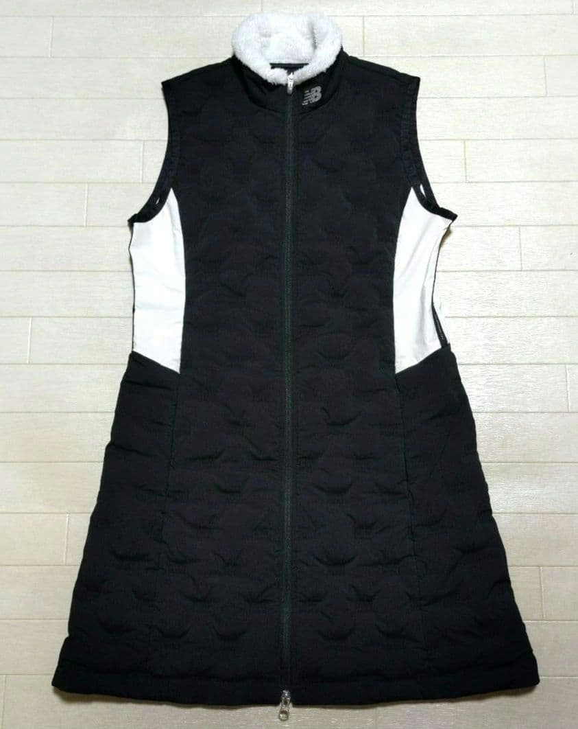 再再再値下げ美品　ニューバランスゴルフ　ダウンワンピース2 黒ブラック　中綿