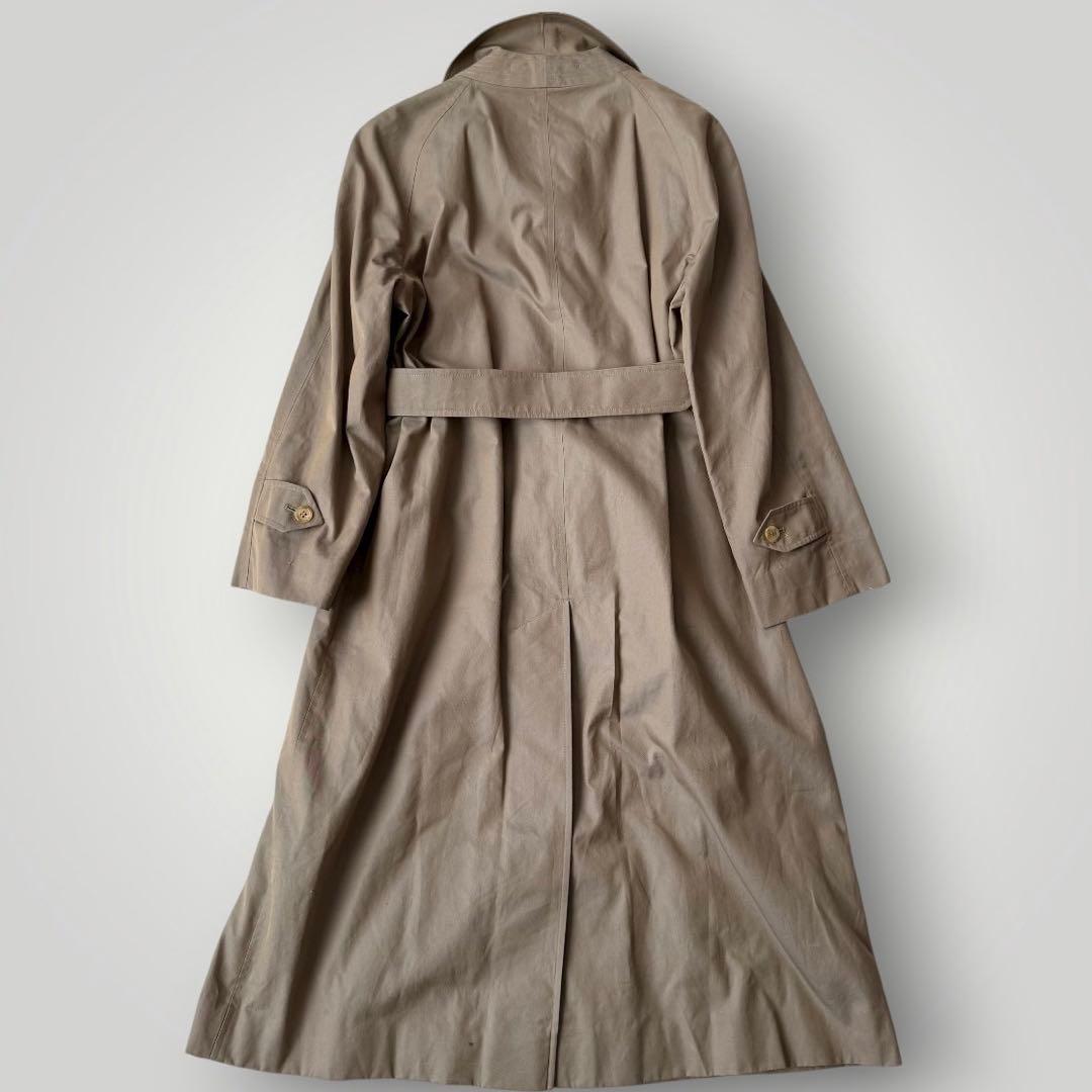 バーバリー　ステンカラーコート　ベルト付き　ノバチェック ハニーベージュ 丸善