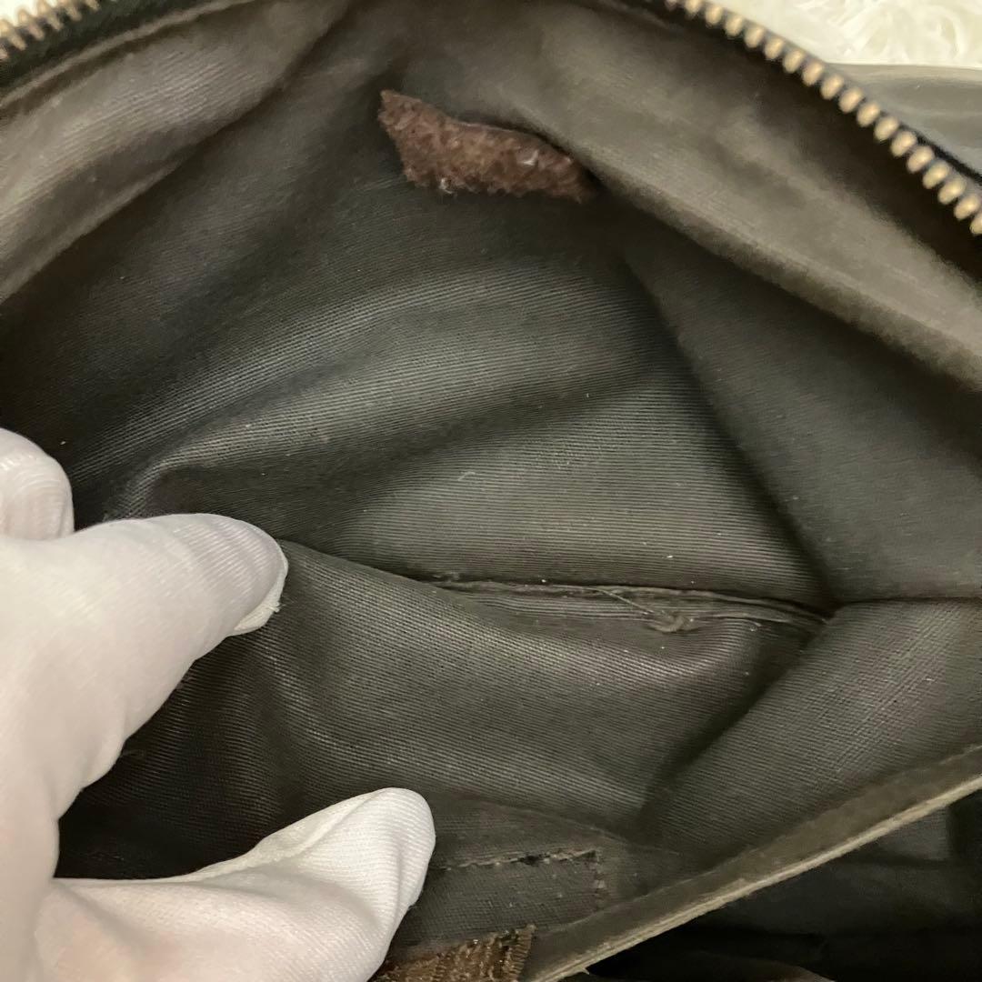 ✨ 高級感✨ダニエル&ボブ ハーフムーン オールレザー　本革　ショルダー 黒