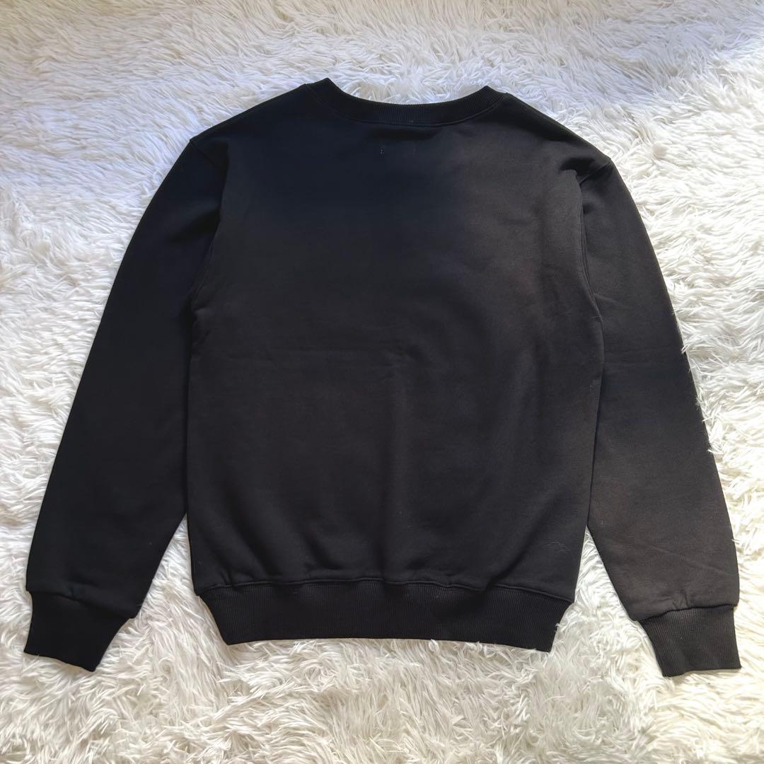 Bibiy. B.GIRLS TOP ロゴスウェット トレーナー　黒　サガラ刺繍