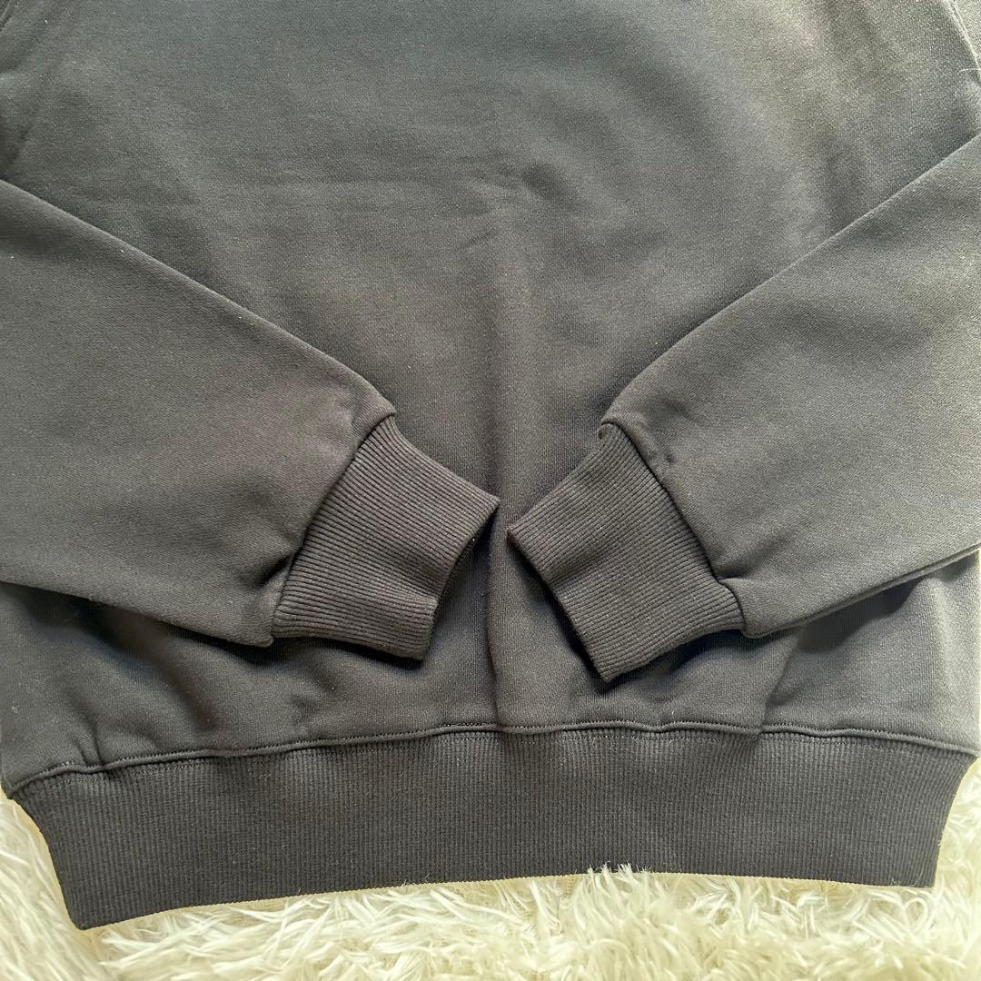 Bibiy. B.GIRLS TOP ロゴスウェット トレーナー　黒　サガラ刺繍