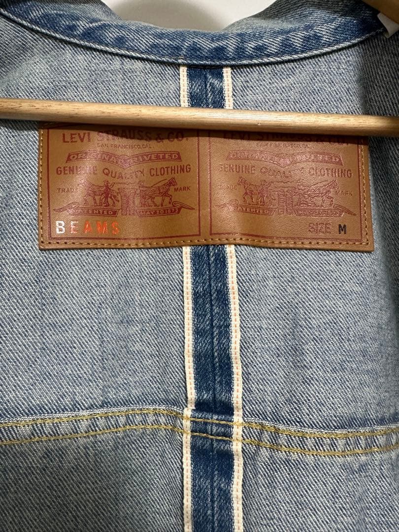 levi's × beams super wide denim jacket