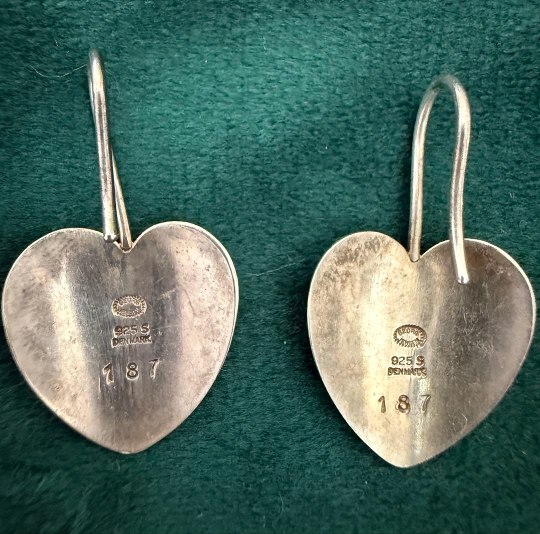   925シルバー ハート型ピアス