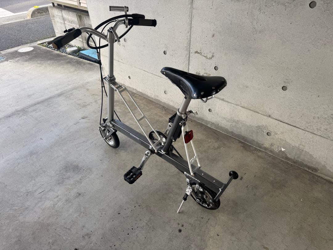 Carry Me キャリーミー 折畳み自転車 グレーメタリック ブルックスサドル