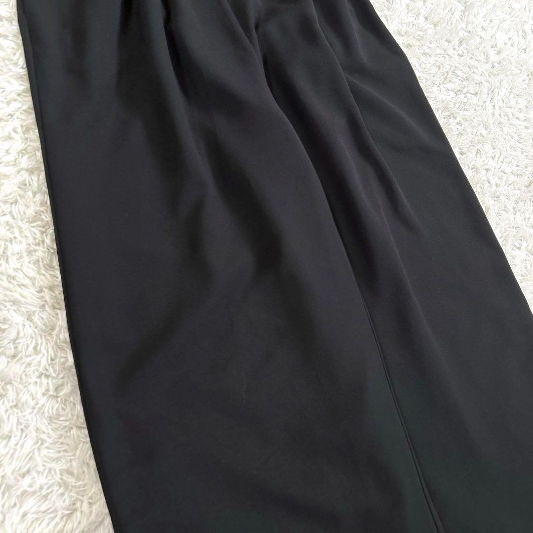 【新品・2Way】　AIMER　スリットロングスリーブオールインワン　黒　M