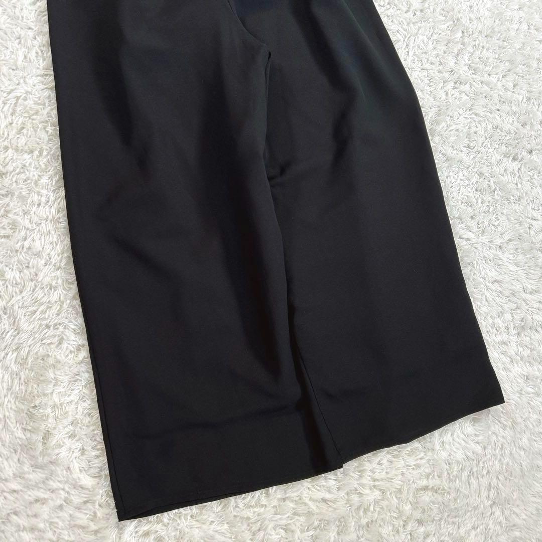 【新品・2Way】　AIMER　スリットロングスリーブオールインワン　黒　M