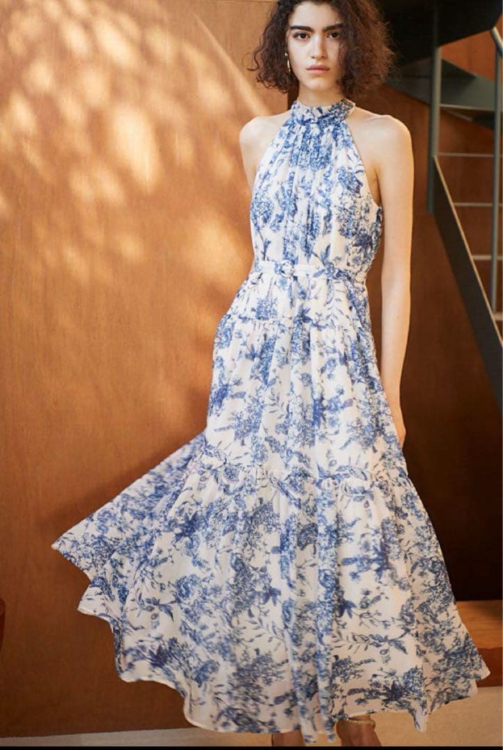 新品 Estella.K Positano Belted long Dress