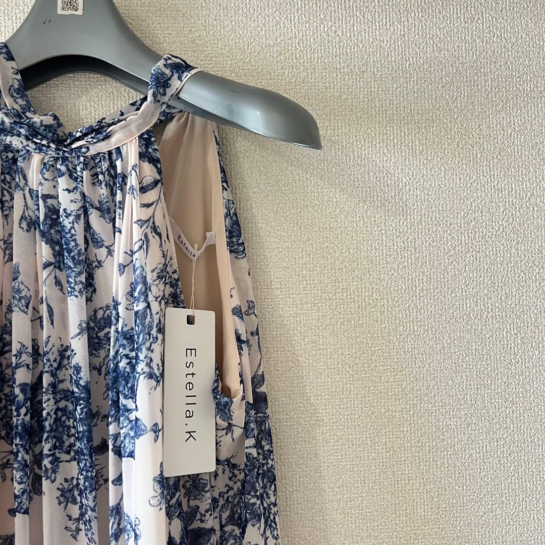 新品 Estella.K Positano Belted long Dress