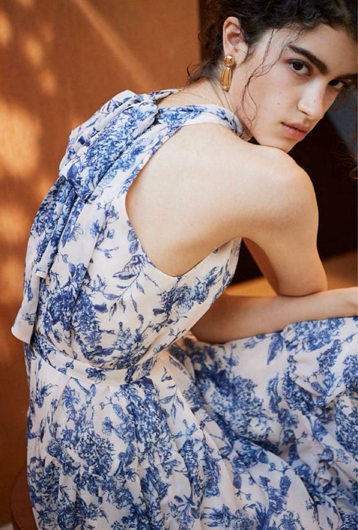 新品 Estella.K Positano Belted long Dress