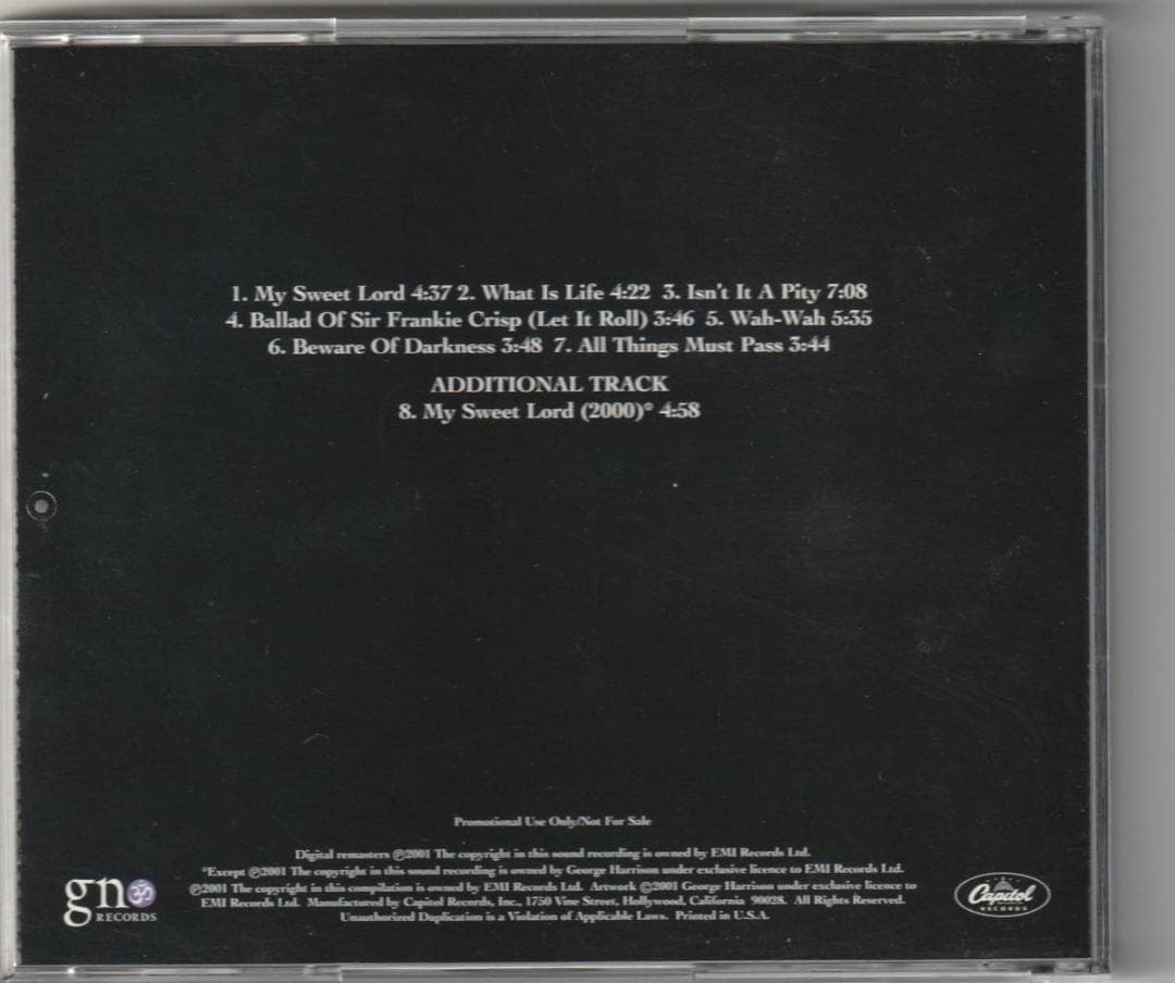 e Harrison　All Things Must Pass CD