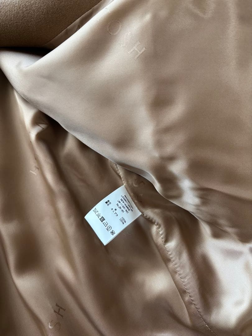 papi-co様マッキントッシュ ハンビー ミルクティー ウールコート サイズ8