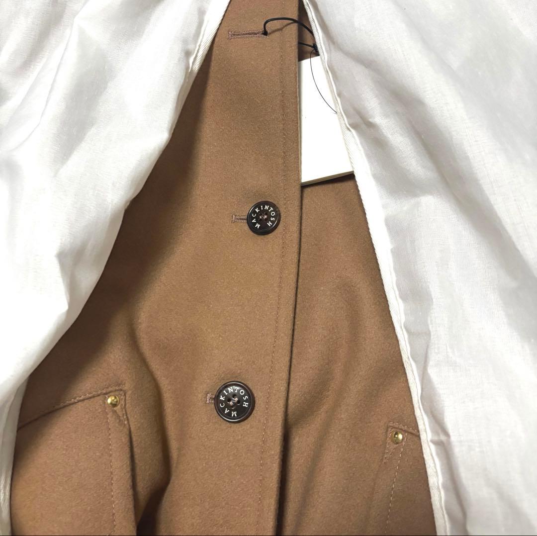 papi-co様マッキントッシュ ハンビー ミルクティー ウールコート サイズ8