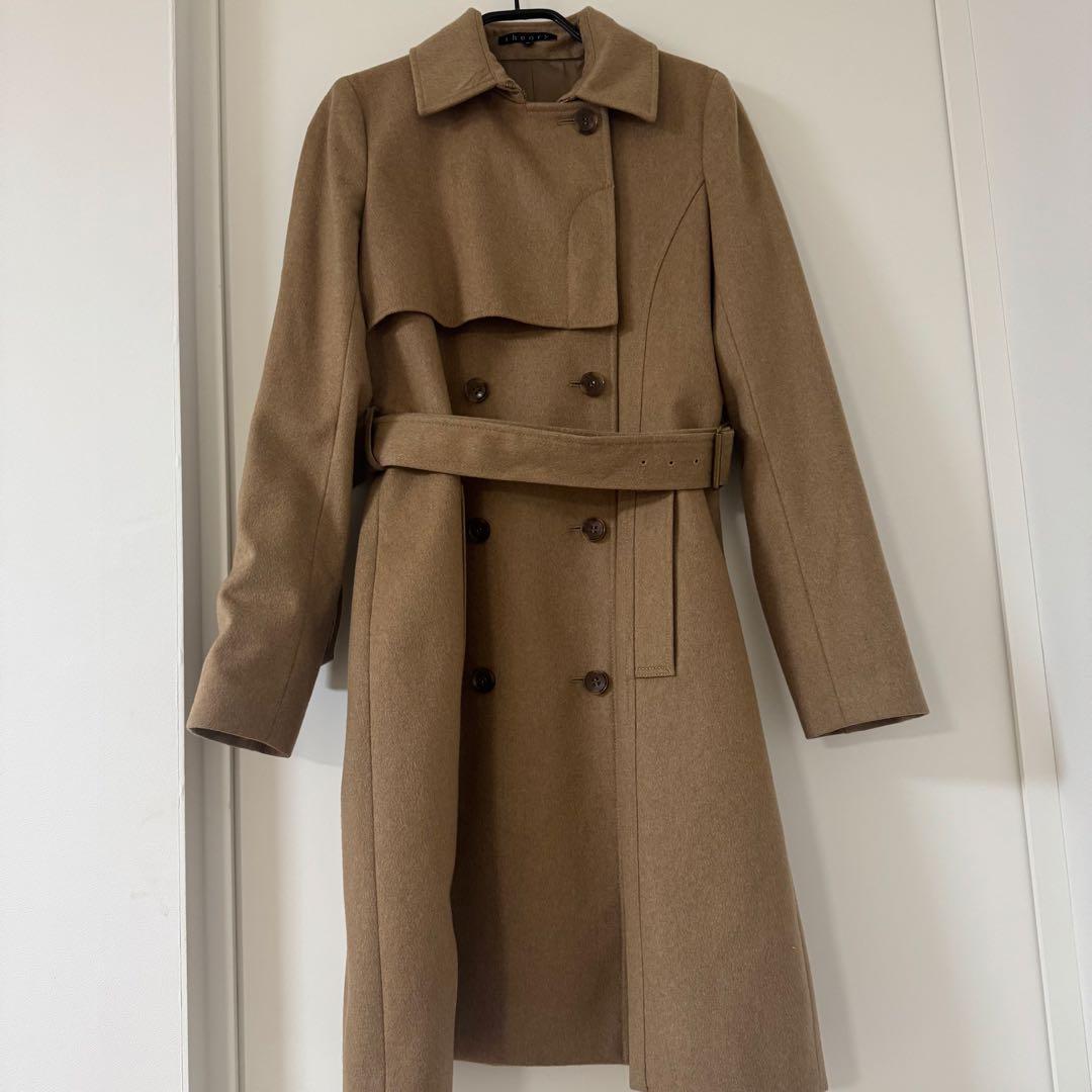 theory ベージュ カシミア　トレンチコート