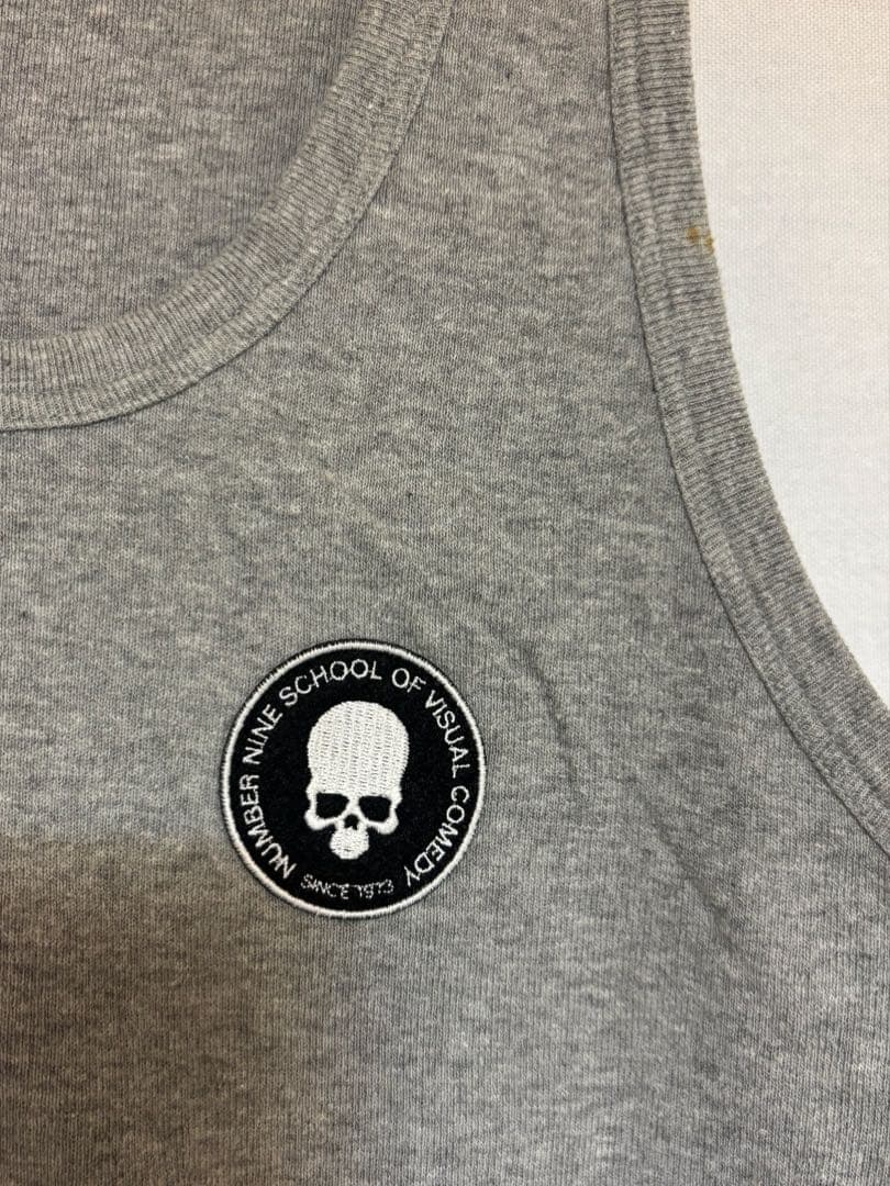Number (n)ine スカルワッペン付きタンクトップ