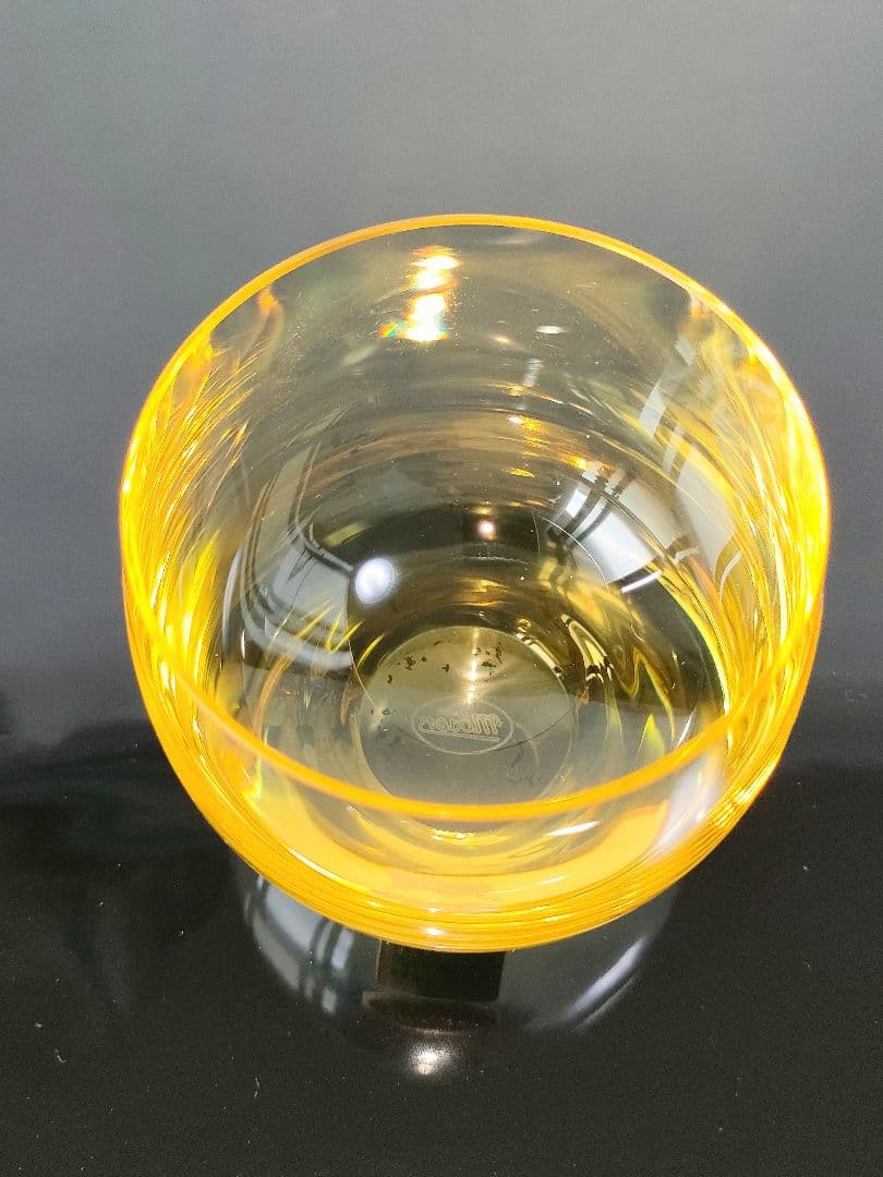 Moserモーゼル　ショットグラス　アーバンイエロー丸型6個セット