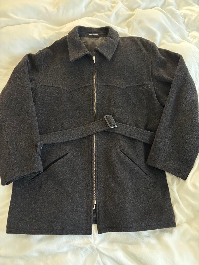 90s フランス製 アニエスベー ririジップ ウール カシミヤ ジャケット