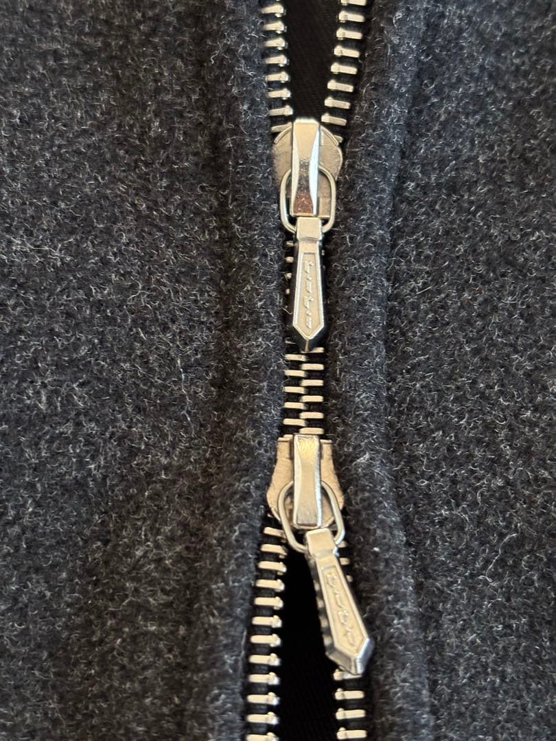 90s フランス製 アニエスベー ririジップ ウール カシミヤ ジャケット