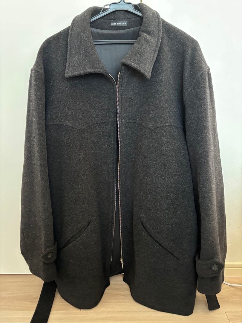 90s フランス製 アニエスベー ririジップ ウール カシミヤ ジャケット