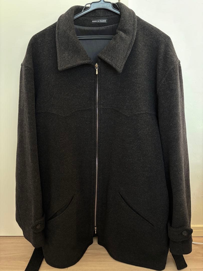 90s フランス製 アニエスベー ririジップ ウール カシミヤ ジャケット