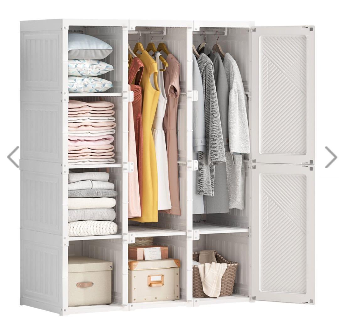 新品 未開封 モリリン インテリア マイワイドローブ 折り畳みワードローブ