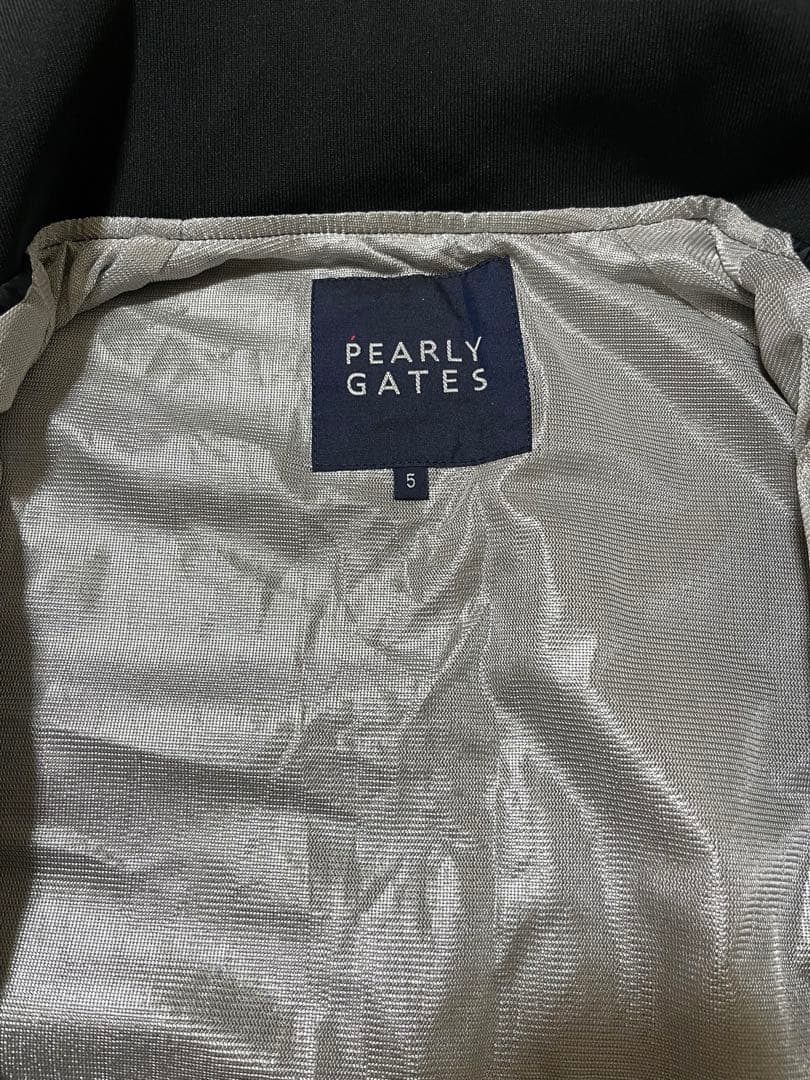 【PEARLY GATES】サイズ5紺フルジップジャケット＊パーリーゲイツ上着