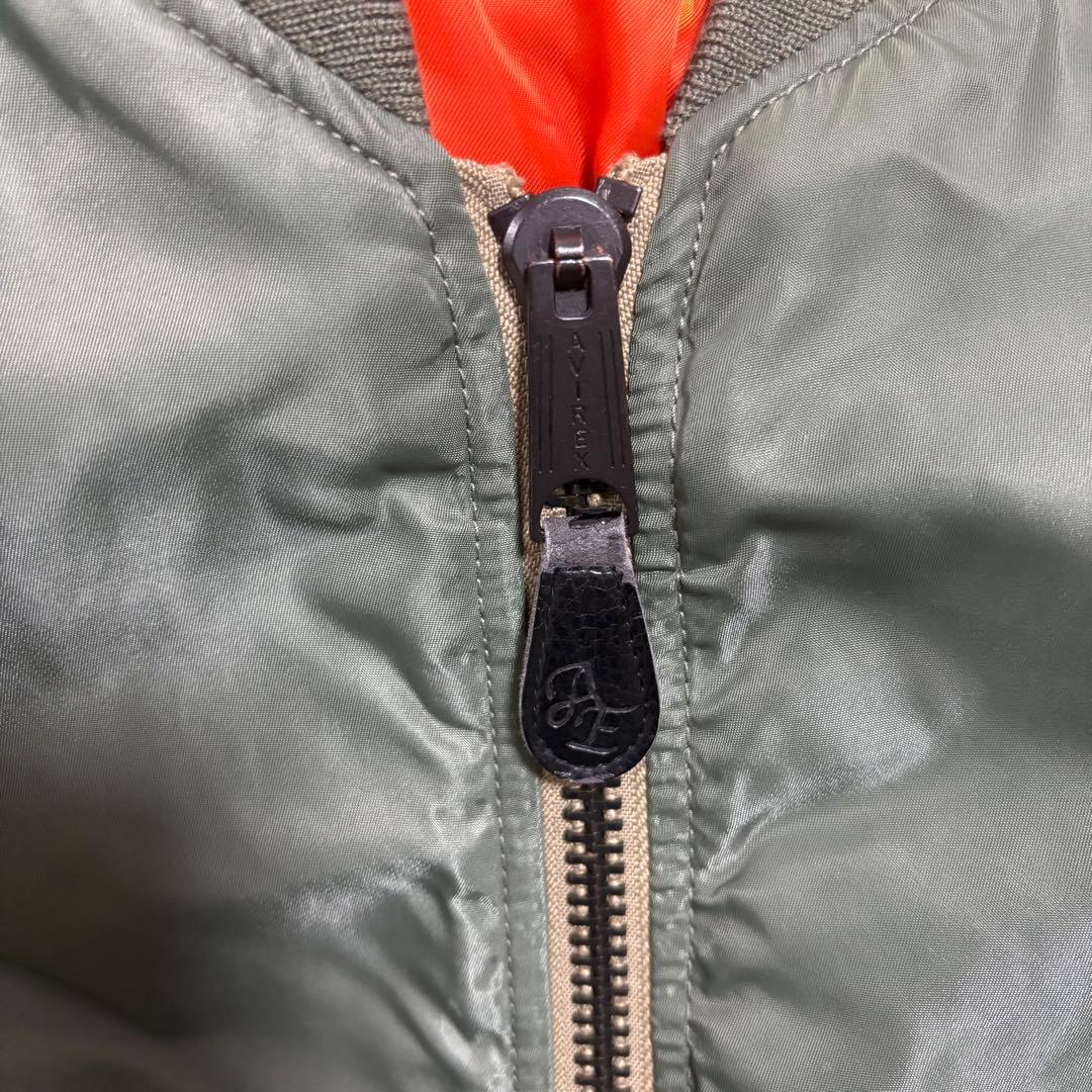 suoAVIREX MA-1フライトジャケット オリーブグリーン