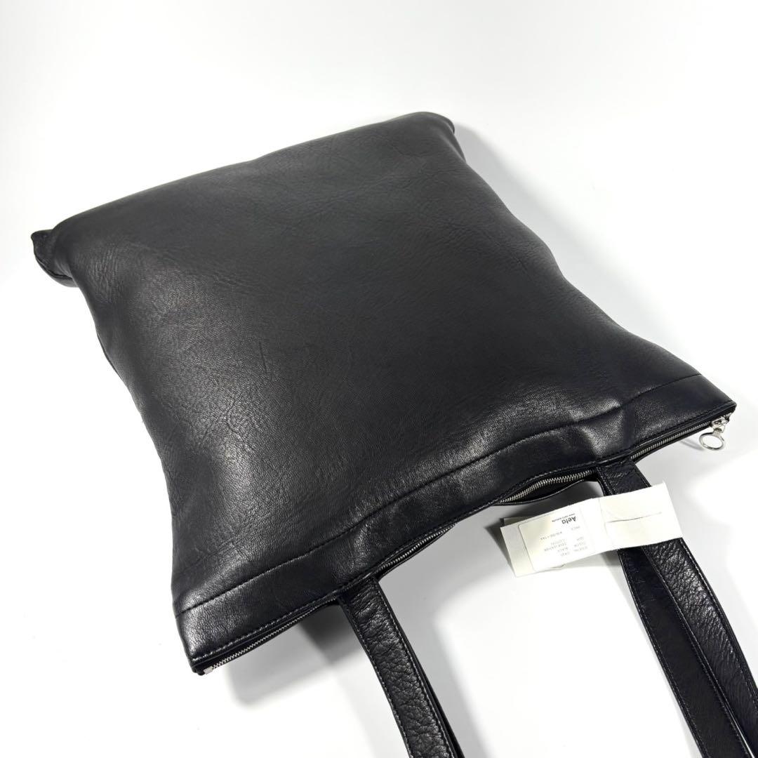 ✨極美品✨アエタ トートバッグ DA20 A4可 肩掛け ディアレザー ブラック