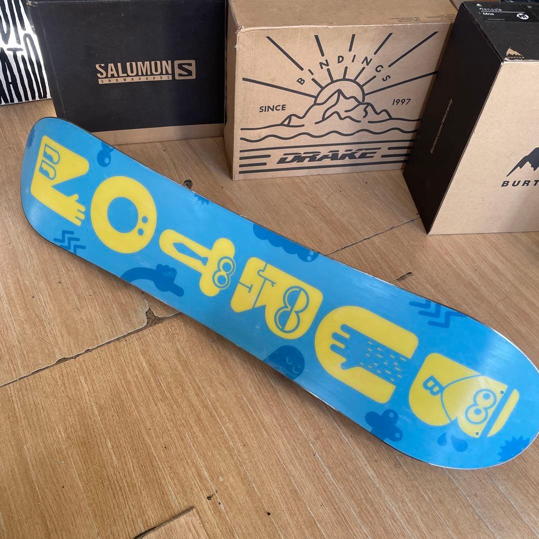 BURTON　キッズスノーボードセット　100cm　バートン　バイン付3点セット