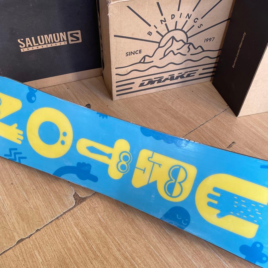 BURTON　キッズスノーボードセット　100cm　バートン　バイン付3点セット