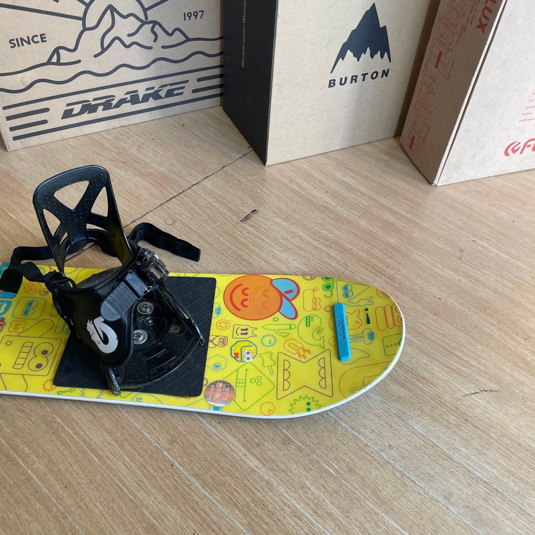 BURTON　キッズスノーボードセット　100cm　バートン　バイン付3点セット