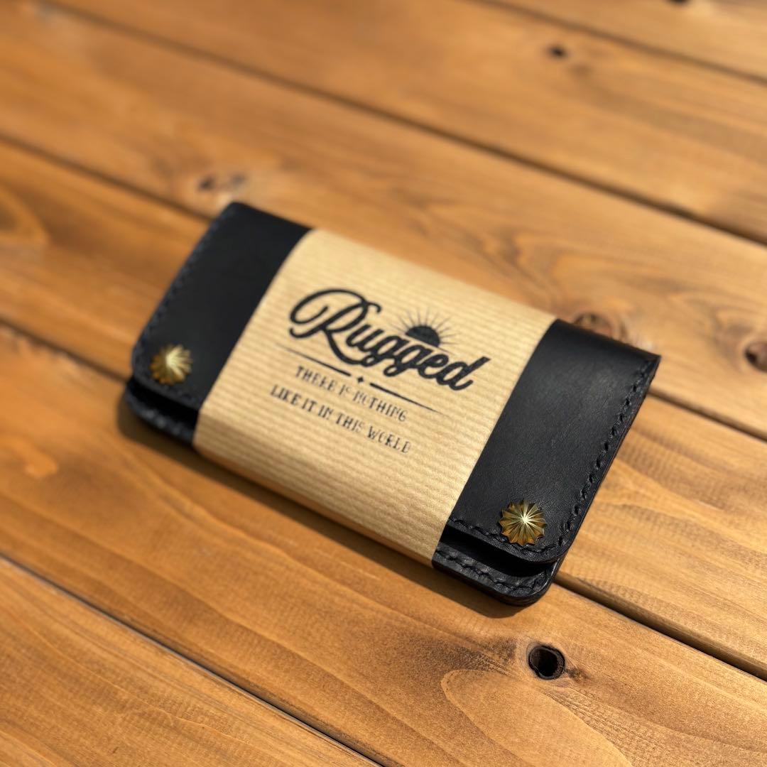 【即納】ミドルトラッカーウォレット　アポロコンチョ　真鍮製