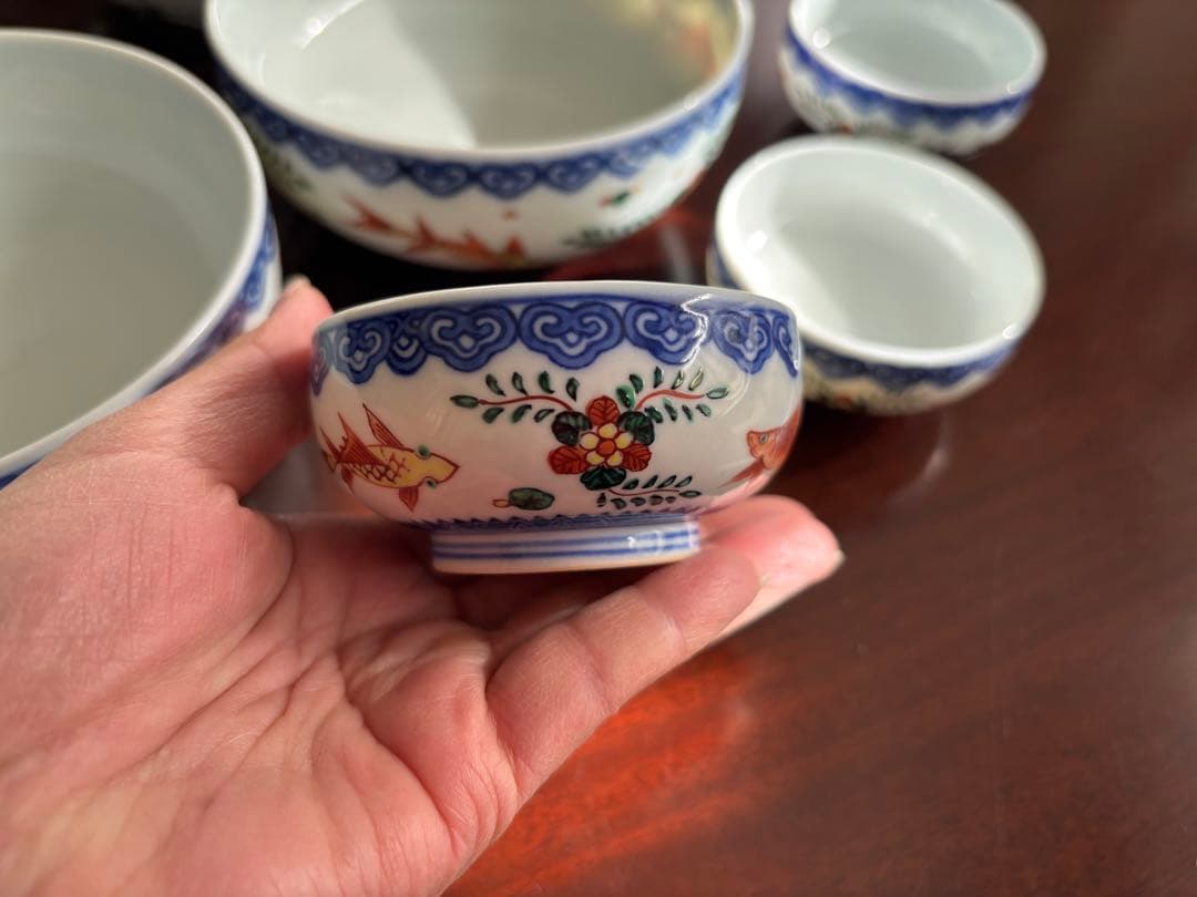 渋草焼 芳国舎 刺身皿と醤油皿3セット