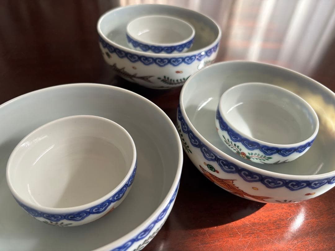 渋草焼 芳国舎 刺身皿と醤油皿3セット