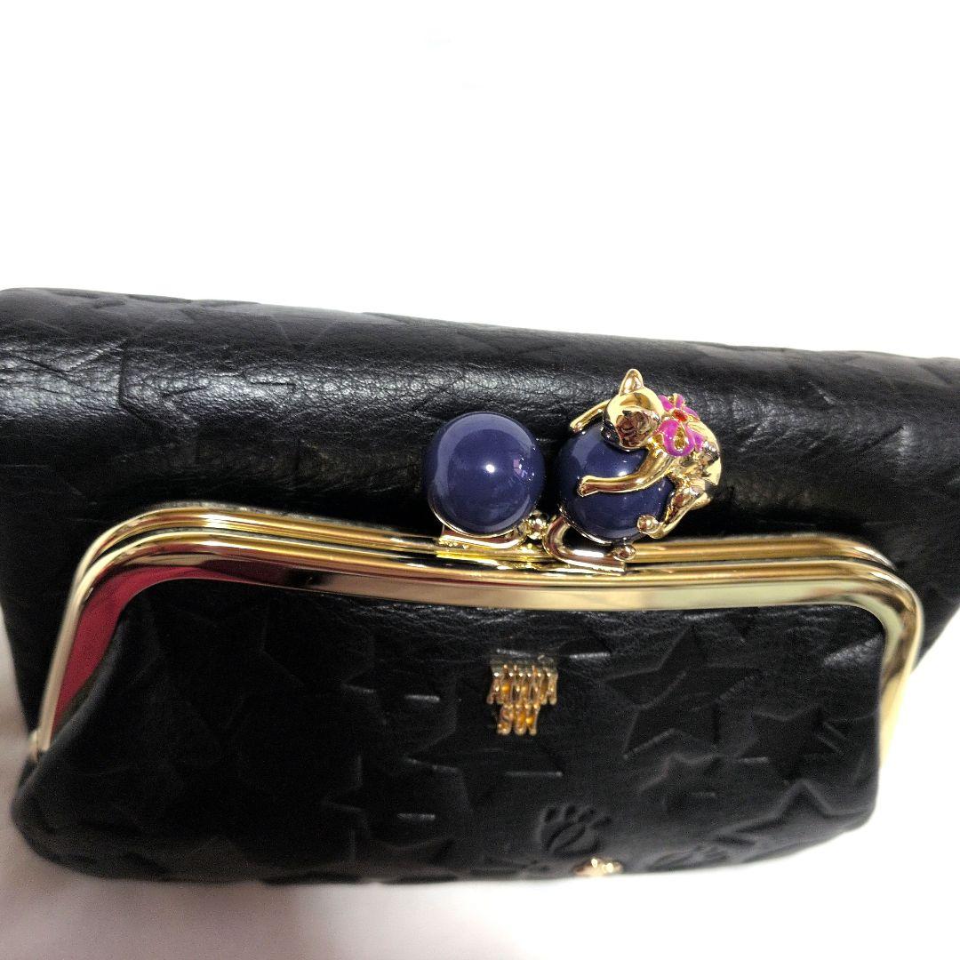 ANNASUI 星型エンボス 二つ折り財布.未使用に近い
