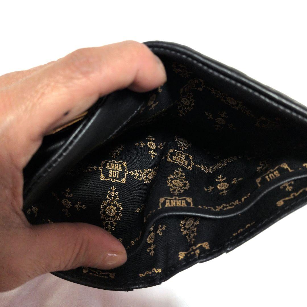 ANNASUI 星型エンボス 二つ折り財布.未使用に近い