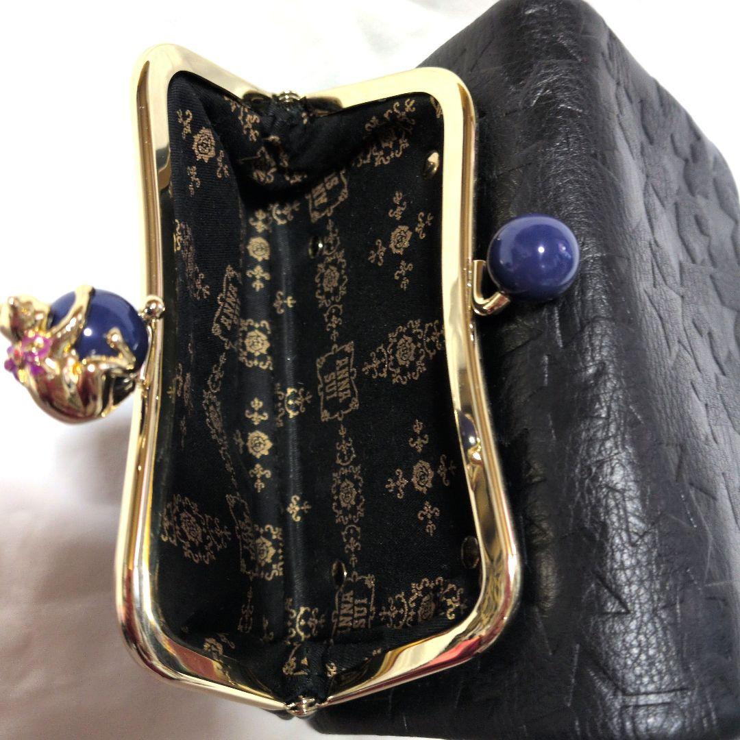 ANNASUI 星型エンボス 二つ折り財布.未使用に近い