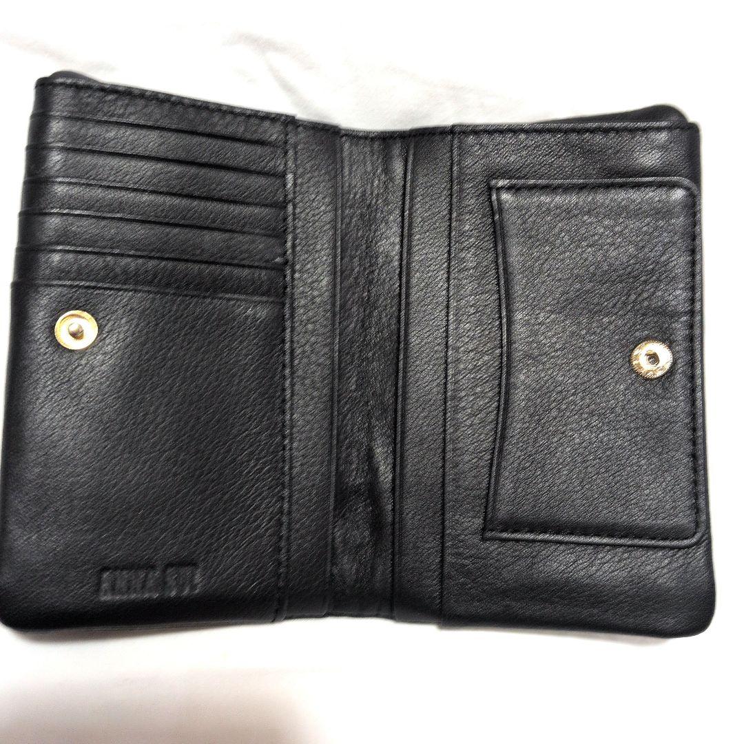 ANNASUI 星型エンボス 二つ折り財布.未使用に近い